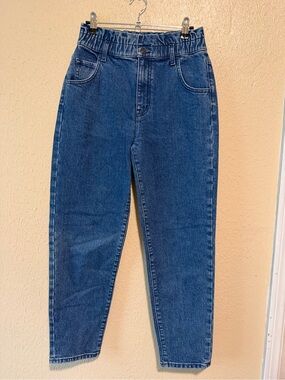 Current/Elliott High Waist Mom Jeans‎ Flash Elastic Waist Size 26